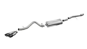 GMC Sierra 1500 Performance Exhaust - Single Side - CORSA Performance - Cat-Back Sport - Black - `14-`19